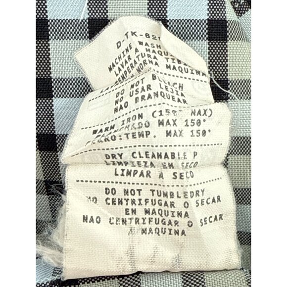 Ermenegildo‎ Zegna Mens Button-Down Checkered Dress Shirt Plaid Pattern Size XL - Picture 8 of 10